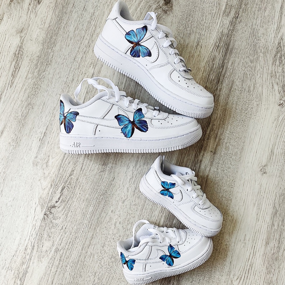 Nike custom 🦋 air force 1 sneakers - Picture 1 of 5